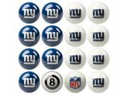 New York Giants NFL 8 Ball Billiard Set
