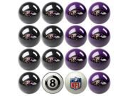 Baltimore Ravens NFL 8 Ball Billiard Set
