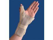 Carpal Tunnel Brace w Thumb Spica Right Beige Small