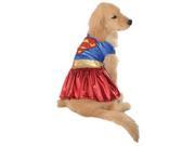 Dc Comics Supergirl Pet Costume Large