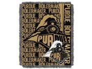 Purdue College 48x60 Triple Woven Jacquard Throw Double Play Series