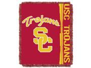 USC College 48x60 Triple Woven Jacquard Throw Double Play Series
