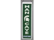 Michigan State Spartans Official Wool Man Cave Fan Banner by Winning Streak