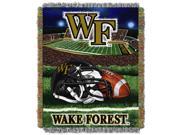 Wake Forest College Home Field Advantage 48x60 Tapestry Throw