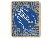 Royals 48x60 Triple Woven Jacquard Throw Double Play Series