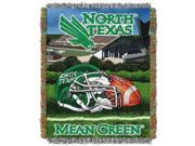 North Texas College Home Field Advantage 48x60 Tapestry Throw