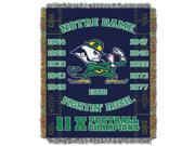 Notre Dame College Commemorative 48x60 Tapestry Throw