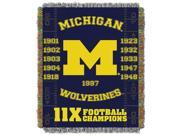 Michigan College Commemorative 48x60 Tapestry Throw