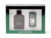 Genuine PACO RABANNE Pour Homme 2 Piece GIFT SET including 3.4 Oz Eau De Toilette EDT Spray Deodorant