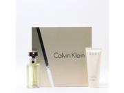 ETERNITY by CALVIN KLEIN 2 Piece Gift Set for Ladies w 1.7 Oz Eau De Parfum 3.3 Oz Body Lotion