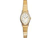 Timex Women s Gold Tone Expansion Band Oval Case Dress Watch T21872