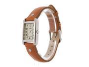 Timex Women s Weekender Rectangular Chrome Case Cream Dial Watch T2N905