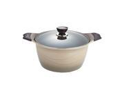 Della Ceramic Coated Non stick Premium Cookware 5.6 Quart Sauce Pot