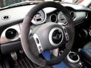 MINI Cooper 2001-06 steering wheel cover 2-spoke by RedlineGoods MINI Cooper 2001-06 steering wheel cover 2-spoke by RedlineGoods