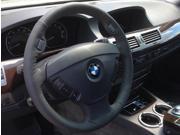 BMW 7 series 2001 08 steering wheel cover by RedlineGoods