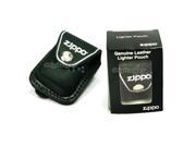 Zippo LPLBK LTR Pouch Black Leather Pouch For Windproof Lighters Made in USA