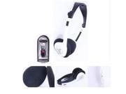 Sentry HO248 White folding digital stereo headphone volume control lightweight