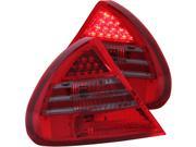 1999 Mitsubishi Mirage Red Smoke LED Taillights Anzo