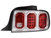 IPCW Tail Lamp LED LEDT 522CB 05 08 Ford Mustang Bermuda Black