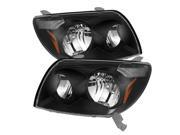 Black Crystal Headlights Spyder Auto