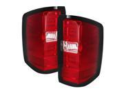 Red Clear Light Bar LED Taillights Spyder Auto
