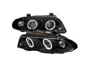 Chrome Clear Halo Projector Headlights Spec D