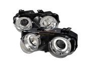 Chrome Clear Halo Projector Headlights Spec D