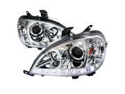 Chrome/Clear Halo Projector Headlights - Spec-D Chrome/Clear Halo Projector Headlights - Spec-D