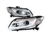 Chrome Clear LED Projector Headlights Spec D