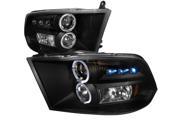 Chrome Clear Halo LED Projector Headlights Spec D
