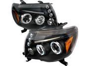 Black Halo LED Projector Headlights - Spec-D Black Halo LED Projector Headlights - Spec-D