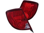 Red Clear LED Taillights Anzo