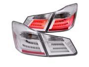 Chrome Clear LED Taillights Anzo