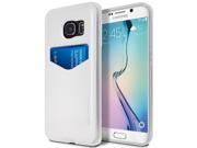 Galaxy S6 EDGE Case [BLACK FRIDAY DEAL] GOOSPERY® Slim Plus Case [Glossy Finish] Slim Fit Case [ID Card Slot] Dual Layered [Clear TPU Jelly PC] Hybrid Cove