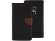 LG G Flex Case 6.0 [Two Tone Wallet Case] Card Holders [Drop Protection Shock Aborption] Inner TPU Case [PU Saffiano Leather] Cash Slot [Flip Stand] GOOSPE