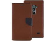 LG G Flex Case 6.0 [Two Tone Wallet Case] Card Holders [Drop Protection Shock Aborption] Inner TPU Case [PU Saffiano Leather] Cash Slot [Flip Stand] GOOSPE