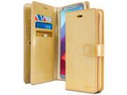 LG G6 Case [Wallet Case] Extra Card Holders Cash Slots [Drop Protection] Double Sided Wallet Case [Soft PU Leather] Inner TPU Case GOOSPERY® Mansoor Series