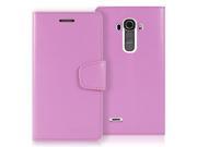 LG G4 Case [Wallet Case] Card Holders [Drop Protection] Premium Faux Leather [Inner TPU Case] Flip Stand GOOSPERY® Sonata Series Cover for LG G4 5.5 Purple
