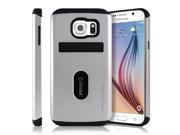 Galaxy S6 Case [Heavy Drop Protection] Goospery® iPocket Premium Series [TPU Polycarbonate] Hybrid Bumper Case Cover [Shock Absorption] with Card Holder for