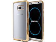 Galaxy S8 Case [Ultra Slim Fit] TPU Bumper Case [Metallic Edge Finish] Drop Protection Goospery® Ring 2 Jelly Series Case for Samsung Galaxy S8 [S8 Case] Gold