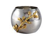 Elegance Golden Vine Hammered Pot