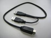 Black 2 FT USB B 3.0 to USB A 3.0 Y Cable B Male to 2 A Male …
