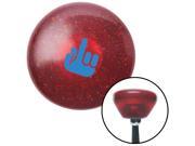 American Shifter Company ASCSNX1611904 Blue Middle Finger Solid Red Retro Metal Flake Shift Knob fits japanese sti gt86