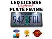 AutoLoc Power Accessories 1057935 Metal Frame Lighted Fits Infiniti LED Chrome Steel License Plate Frame