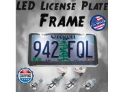 AutoLoc Power Accessories GHT1058371 2002 2006 Fits Nissan Altima 2.5 liter LED Chrome Steel License Plate Frame