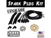 Vintage Parts USA Spark Plug Wire Kit 675914 1966 Jeep Wagoneer Blacked Out Spark Plug Wire Kit