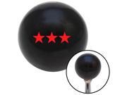 American Shifter Company ASCSNX86384 Red Officer 09 Lt. General Black Shift Knob with M16 x 1.5 Insert