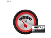 Aurora Instruments GAR2136ZEXKACCE Fuel level Gauge - American Retro Rodder Red Ring V, Red Modern Needles, Black T Aurora Instruments GAR2136ZEXKACCE Fuel level Gauge - American Retro Rodder Red Ring V, Red Modern Needles, Black T