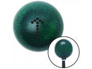 American Shifter Company ASCSNX44006 Black Dotted Arrow Up Green Metal Flake Shift Knob with 16mm x 1.5 Insert SS Tra