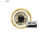 Aurora Instruments GAR2130ZEXHAACC Speedometer Gauge SAE American Classic Gold VIII Black Modern Needles Gold